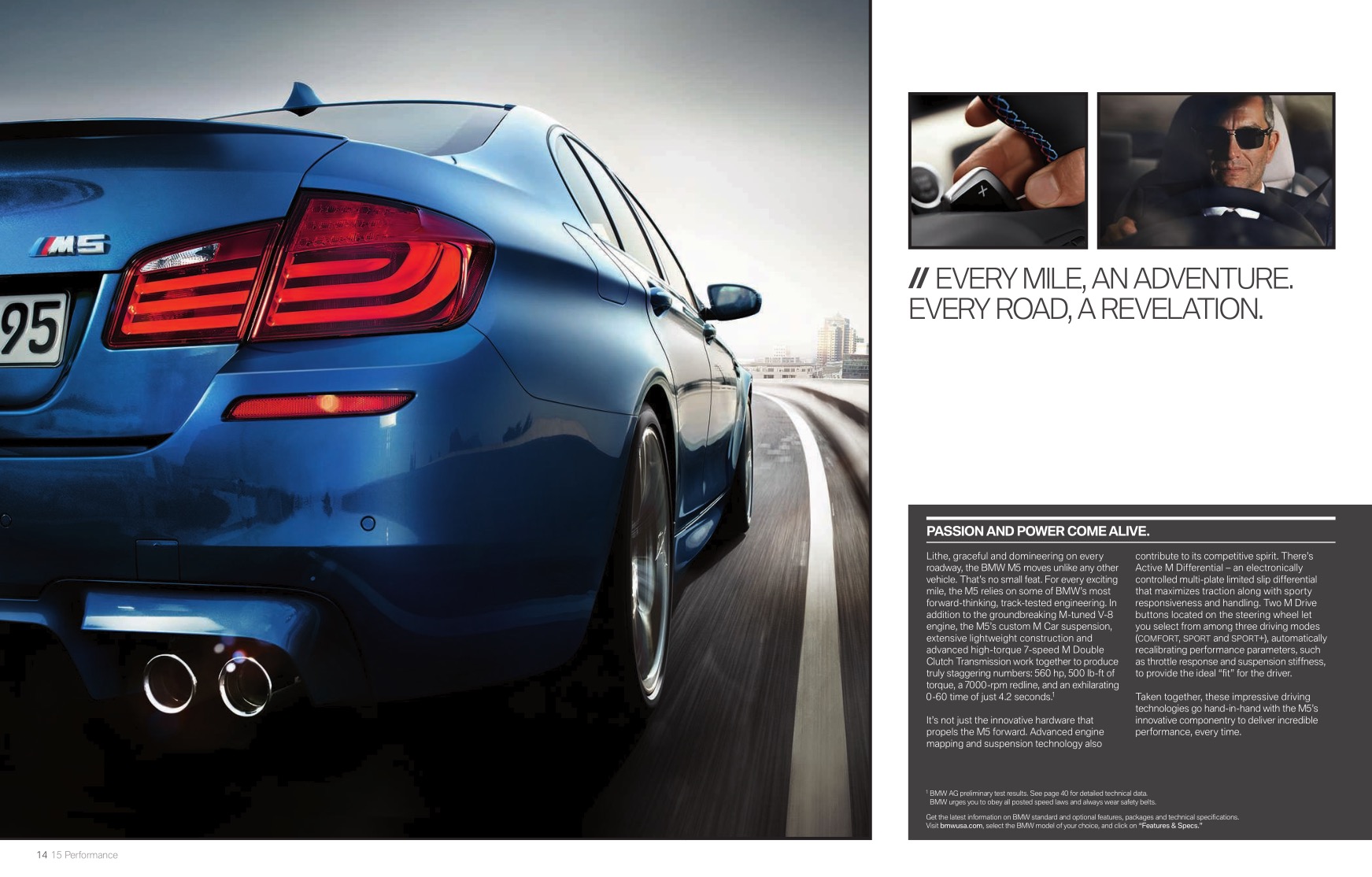 2013 BMW M5 Brochure Page 16